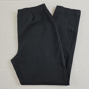 J. JIll Ponte Knit Slim Leg Pull On Pants Black Wmn's Med Petite